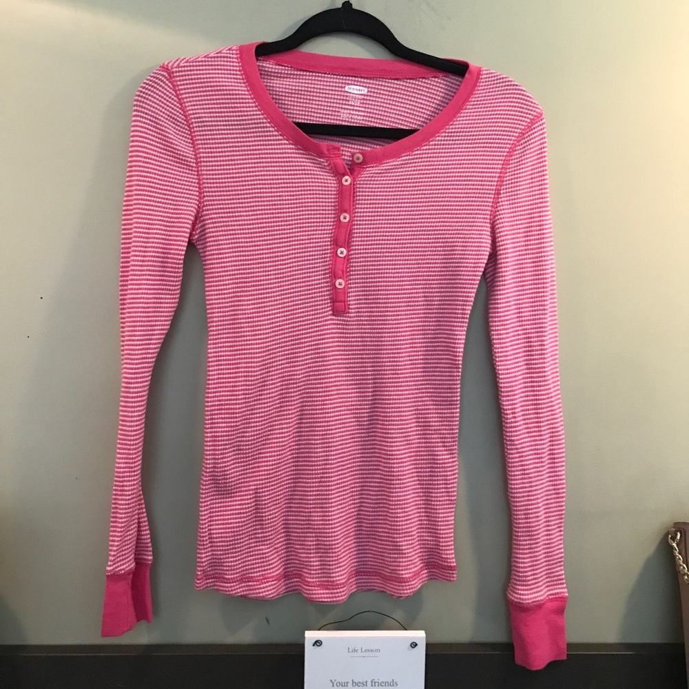 Pink and white Old Navy shirt